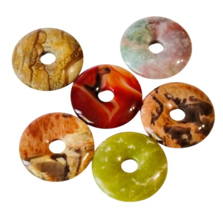 Donut, 40mm , various stones