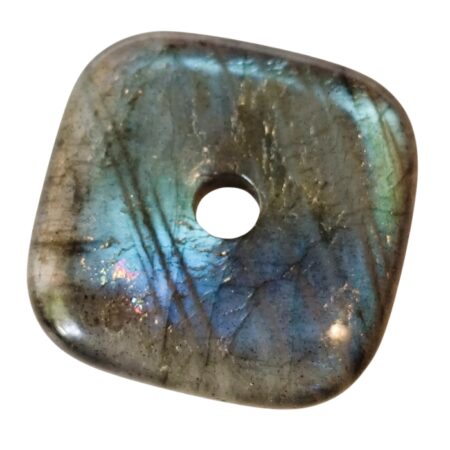 Labradorite donut, 30mm