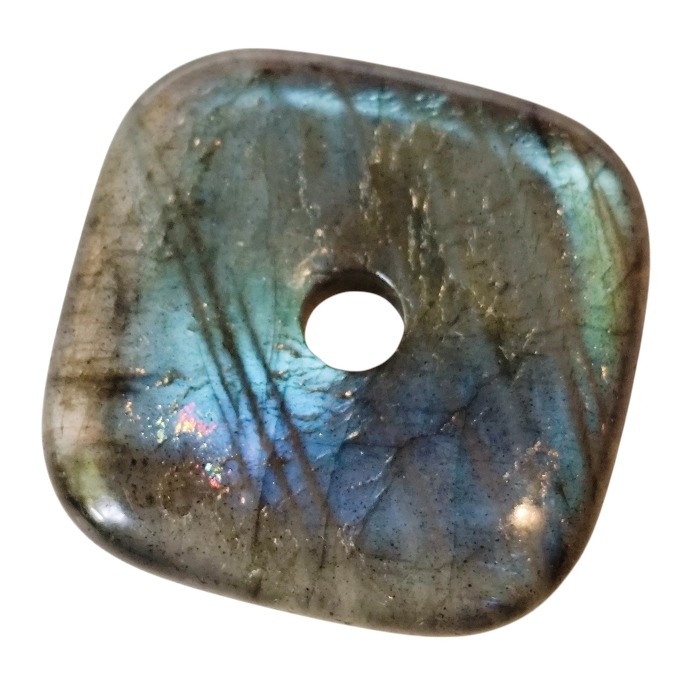Labradorite donut, 30mm