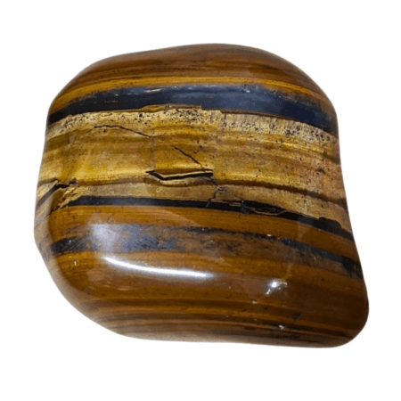 Tigers eye tumble, Palm size