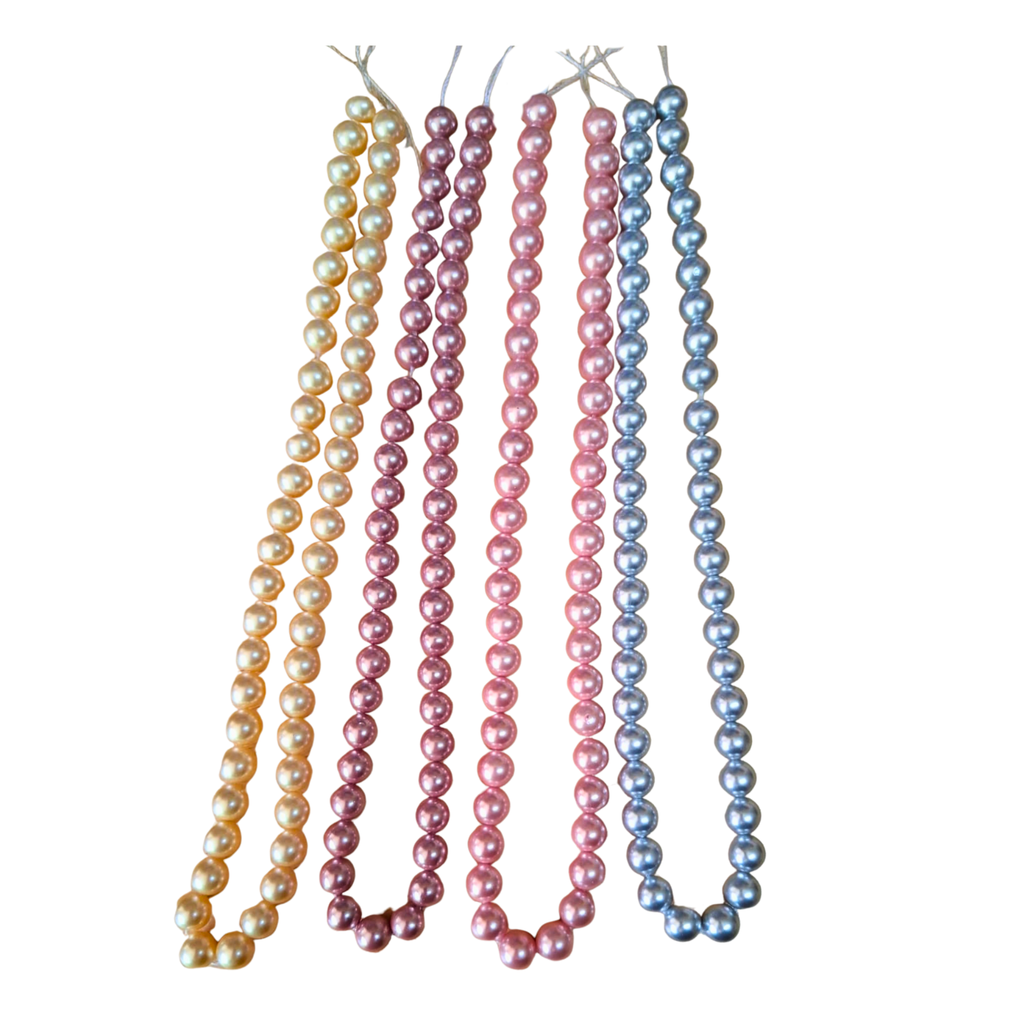 Assorted color Shell pearl bead string, 8-8.5mm, 40cm