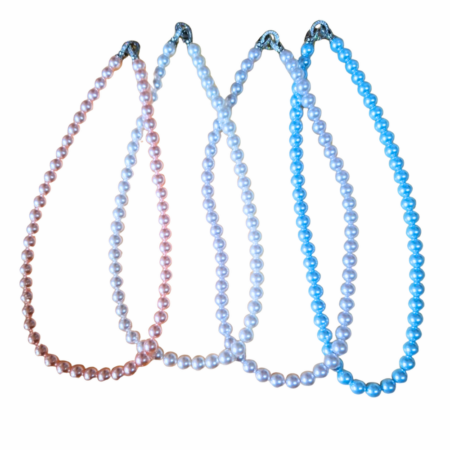 Assorted Shell Pearl Necklace, 8mm pearl, 45cm