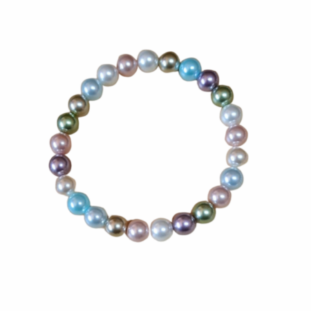 Multi-color Shell Pearl Bracelet, 8.2mm