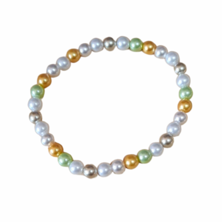 Multi- color Shell Pearl Bracelet, 6.2mm