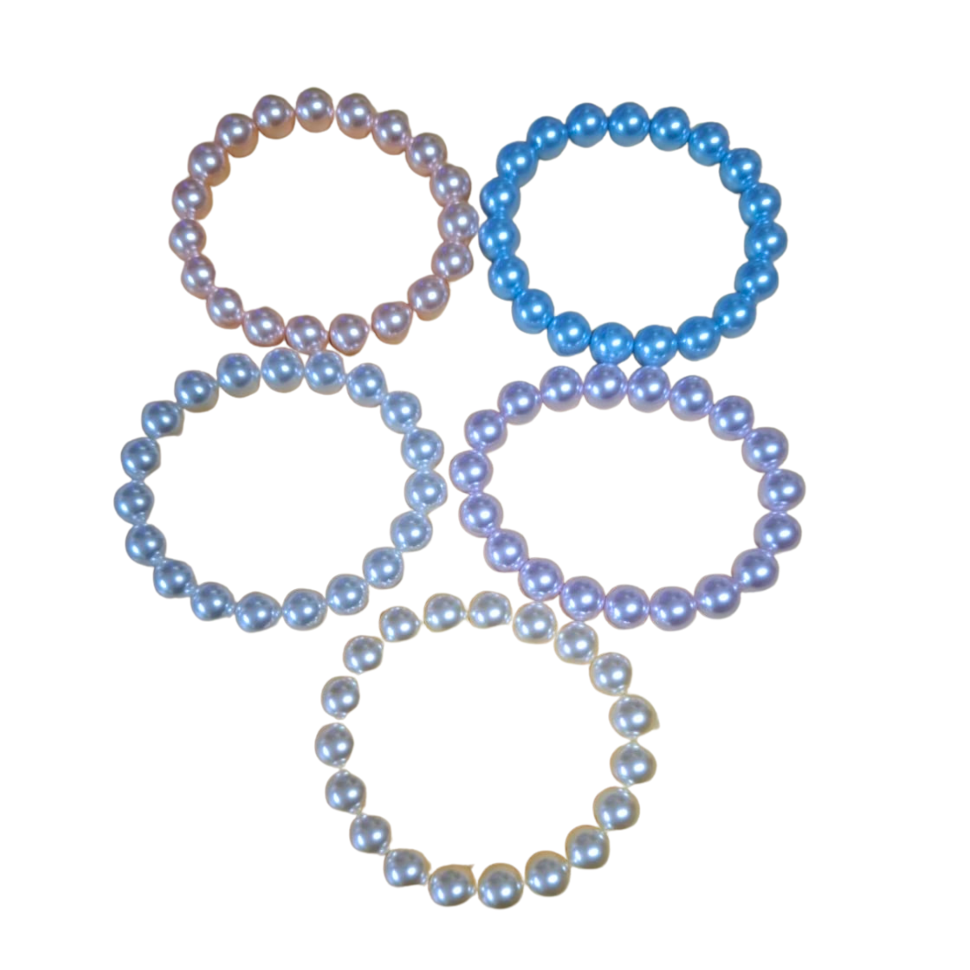 Assorted color Shell Pearl Bracelet, 10mm