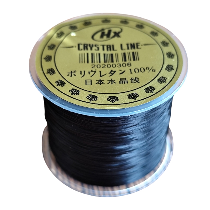 Premium Japanese Stretch Crystal Line – 0.8mm (approx. 50m Roll), Brown