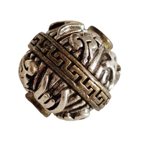 Mantra round bead , Base metal, 12mm