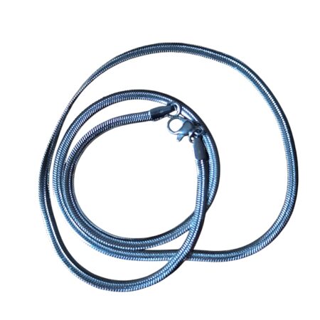 Blade Chain with lobster clasp, Stainless steel, 2.6mm wide, 50cm