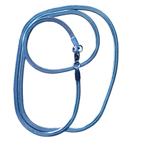Herringbone snake chain with lobster clasp, Stainless steel, 2.9mm wide, 45cm