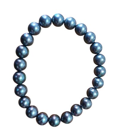 Charcoal color Shell Pearl Bracelet, 8.3mm