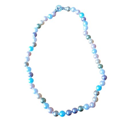 Multi-color Shell Pearl Necklace 10mm pearl, 45cm