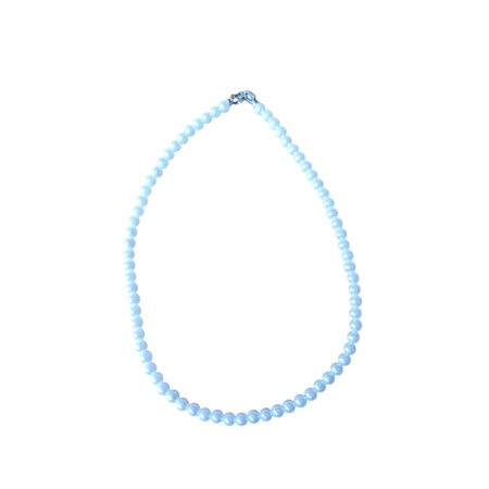 White Shell Pearl Necklace, 6.2mm pearl, 44.1cm
