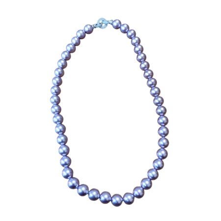 Purple Shell Pearl Necklace, 10mm pearl, 45cm