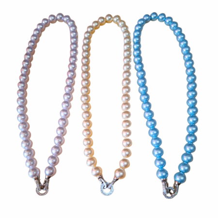 Assorted Shell Pearl Necklace, 10mm pearl, 45.5cm