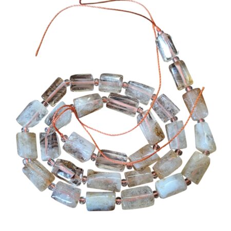 Citrine irregular tube shaped bead strand, 10-12x 6-8mm, 40cm