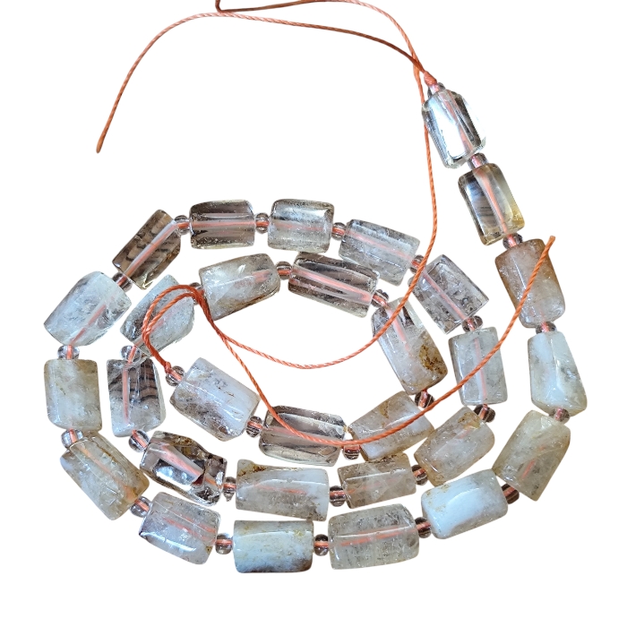 Citrine irregular tube shaped bead strand, 10-12x 6-8mm, 40cm
