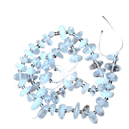 Snow Quartz chip string, A Grade, 40cm