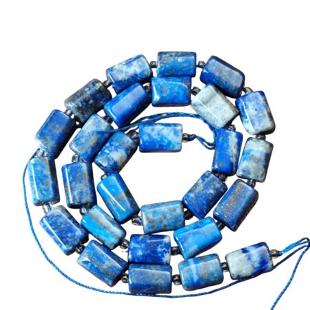 Lapis lazuli irregular tube shaped bead strand, 10-12x 6-8mm, 40cm
