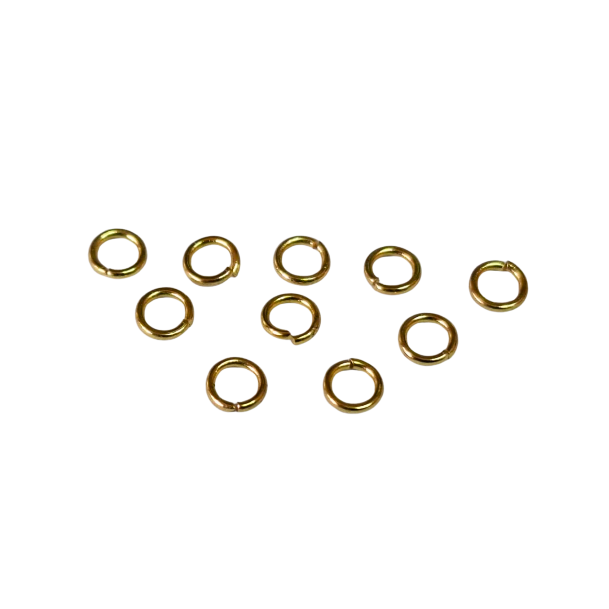 10 x Gold color stainless steel jumpring, 4mm diameter, 0.7mm thick