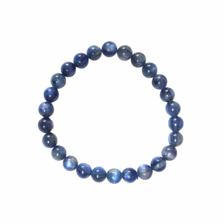 Kyanite bead bracelet, 7-7.5mm, stretchcord