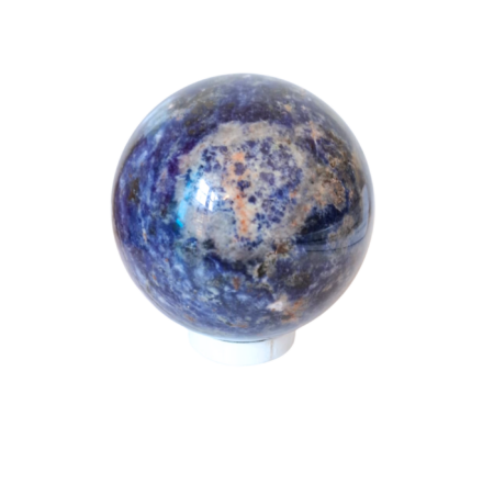 Sodalite Sphere, 10cm (Roughly the size of a  grip therapy ball)