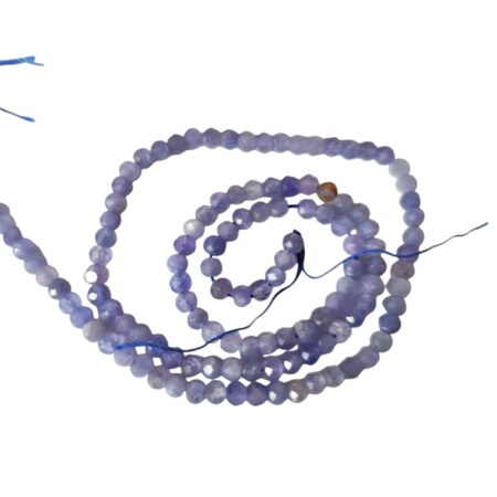 Tanzanite facet Rondelle shaped bead string, 3.9mm, 39cm