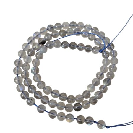 Labradorite bead string, 4.8mm, round, 39cm