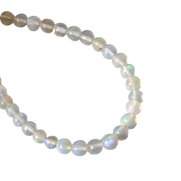 Euthopian Opal bead string, Round, 3.8-4mm, 40cm long strand - Image 2
