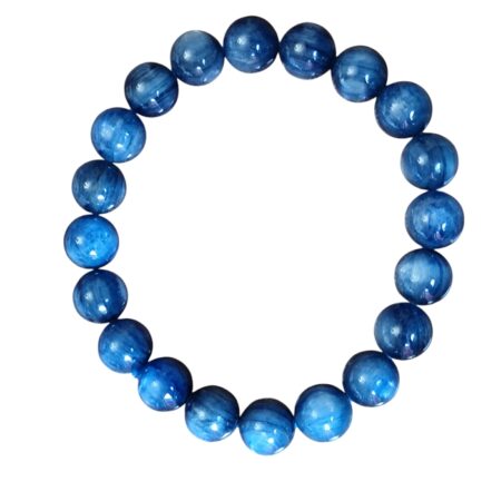 Kyanite bead bracelet,13mm, stretchcord