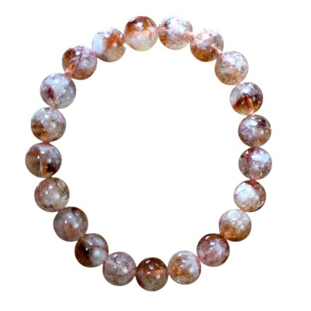 Citrine bracelet on stretchcord, AA Grade, 9.8-10mm