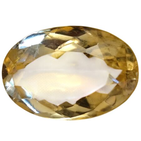 Radiant Oval Faceted Citrine Gemstone, 4.5 ct