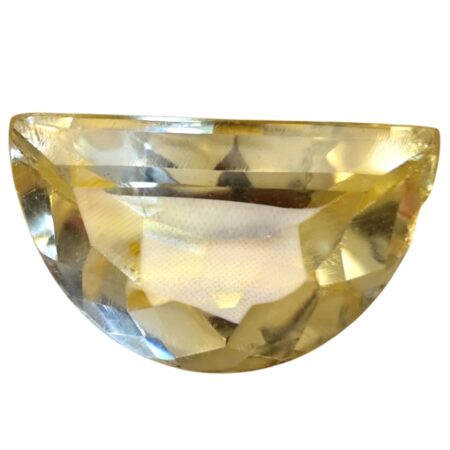 10ct Half-Moon/D-Shape Golden Citrine Gemstone