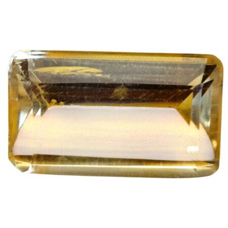 Elegant 8ct Rectangular Step-Cut Citrine 