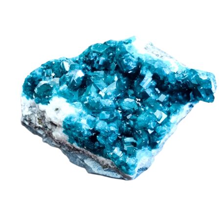 Exquisite 60mm Tsumeb Dioptase Crystal Cluster on Matrix