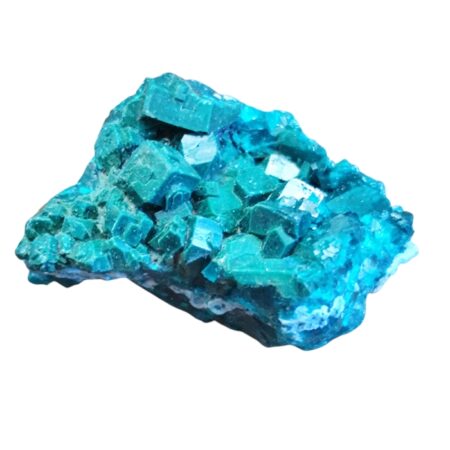 Vibrant Dioptase with Plancheite — 26mm Thumbnail Specimen