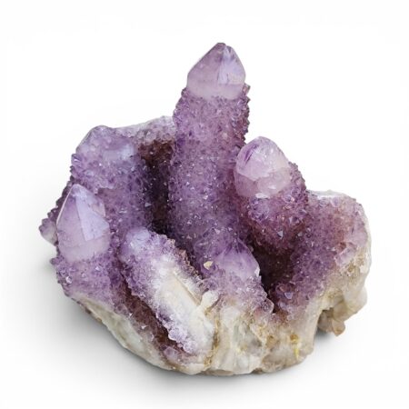 Striking Amethyst Spirit Quartz Cluster – 12 cm