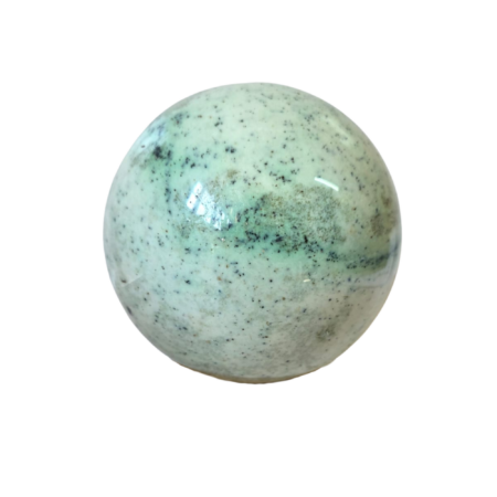 Transvaal Jade Sphere, 11.5cm (Roughly the size of a DVD or CD)