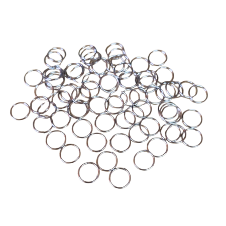 100 x Jumpring in stainless steel 0.7x8mm