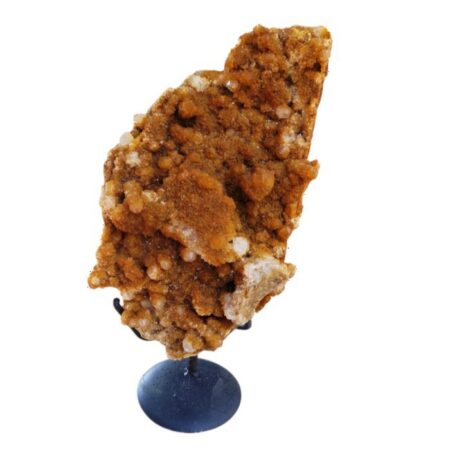 Boekenhouthoek Yellow Quartz specimen on display stand, 18 x 33 cm