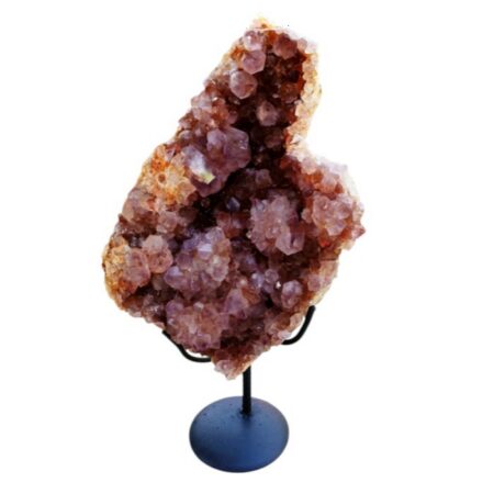 Druzy Amethyst cluster on stand, Boekenhouthoek, 44cm high