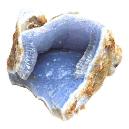 Blue agate Geode, Gel Quality, Malawi, 779grams