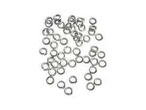 50 x Jumpring in stainless steel 1.2x5mm