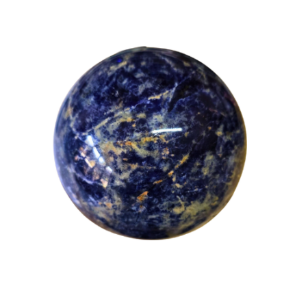 Sodalite sphere, 12.2cm (Roughly the size of CD or DVD)