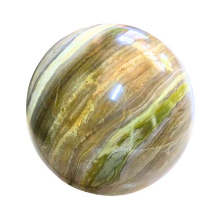 Butter jade sphere, 16.4cm (Roughly the size of a rim of a standard soup bowl)