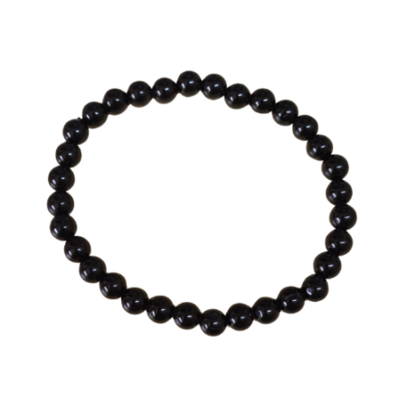 Black Onyx bead bracelet, 6mm