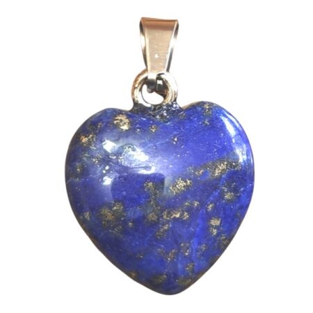 Small Lapis lazuli heart pendant, 22mm incl. bail