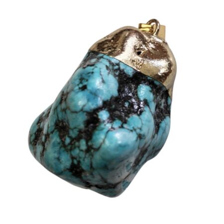 Light cyan blue color howlite pendant 35-40mm