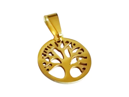 Tree of life in Stainless Steel 15mm (Gold)